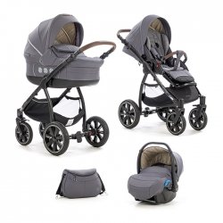 851 Deep Grey - Детская коляска Noordi Fjordi Sport  3 в 1